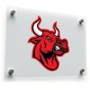 Fierce Red Bull Head Vinyl Sticker 1