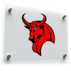 Fierce Red Bull Head Sticker 1