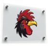 Fierce Rooster Head Vinyl Sticker