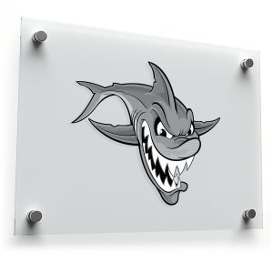Fierce Shark Head Vinyl Sticker