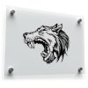 Fierce Wolf Head Vinyl Sticker 1