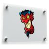 Fiery Devil Grin Vinyl Sticker 1