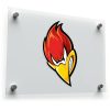Fiery Red Bird Vinyl Decal