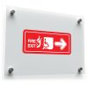 Fire Exit Sign with Accessibility Symbol – Bold Red 1