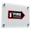 Fire Extinguisher Arrow Vinyl Sticker