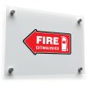 Fire Extinguisher Direction Vinyl Decal 1