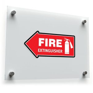 Fire Extinguisher Directional Arrow Sign