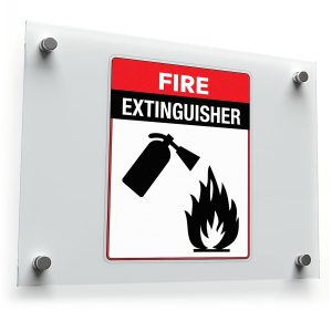 Fire Extinguisher Safety Sign Vinyl Sticker
