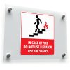 Fire Safety Warning Sign Decal 1