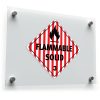 "Flammable Solid" Safety Label 1