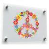 Flower Power Peace Sign Sticker Decal