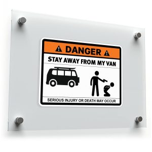 Funny "Stay Away From My Van" Warning Sticker