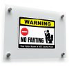 Funny No Farting Warning Sticker