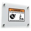 Funny Vinyl Records Danger Sign Sticker