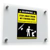 Funny Warning Fishing Rod Sticker
