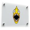 Funny Yellow Monster Vinyl Sticker