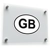 GB Oval Euro Car Sticker