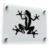 Gecko Frog Silhouette Vinyl Decal
