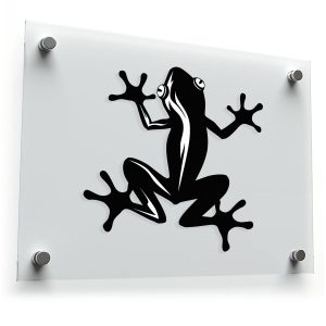 Gecko Frog Silhouette Vinyl Decal