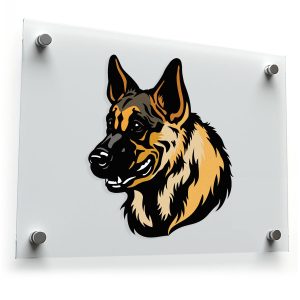German Shepherd Dog Head Sticker