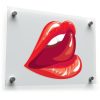 Glossy Red Lips Vinyl Sticker