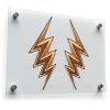 Golden Lightning Bolt Vinyl Decal