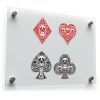 Gothic Skull Playing Card Suit Stickers
