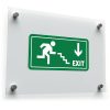 Green Emergency Exit Sign Sticker