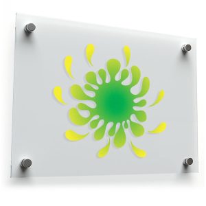 Green and Yellow Gradient Splash Vinyl Decal