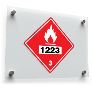Hazard Class 3 Flammable Liquid Placard
