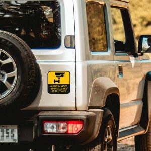 Alternative view of Audio and video surveillance sticker