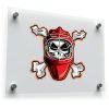 Hockey Skull and Crossbones Sticker 1