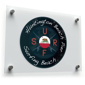 Huntington Beach Pier Surfing Beach Vinyl Sticker