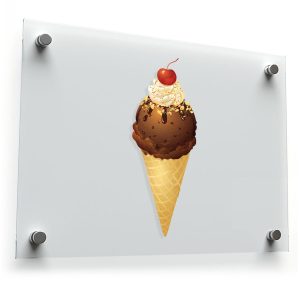 Ice Cream Cone Vinyl Sticker