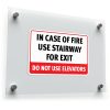 In Case of Fire Use Stairway Sticker 1