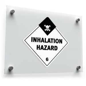 Inhalation Hazard Warning Sign Sticker
