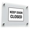 Keep Door Closed Safety Sticker