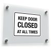 Keep Door Closed at All Times Sign Sticker 1