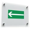 Left Arrow Directional Sign Sticker
