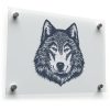 Majestic Wolf Head Vinyl Sticker