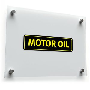 Motor Oil Label Vinyl Decal