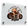 "My Garage My Rules" Lucky Girl Motorcycle Sticker