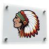 Native American Chief Head Vinyl Sticker 1