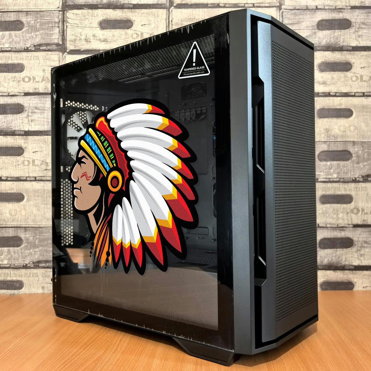 Native American Chief Head Vinyl Sticker 4 Native American Chief Head Vinyl Sticker - Image 2