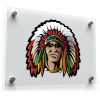 Native American Chief Headdress Vinyl Sticker 1