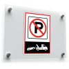 No Parking Tow Away Zone Vinyl Sticker 1