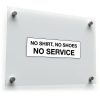 No Shirt, No Shoes, No Service Sign Sticker