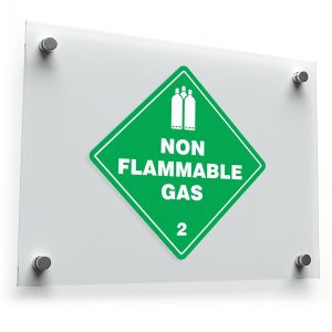 Non-Flammable Gas Sign Sticker – Hazard Class 2