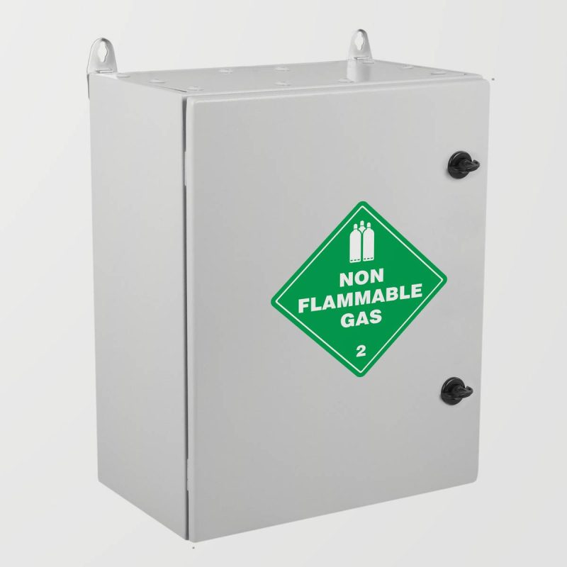 Non Flammable String Non-Flammable Gas Sign Sticker – Hazard Class 2 - Stickers Factory