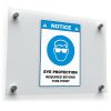Notice Eye Protection Required Sticker